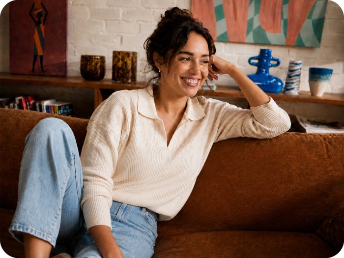 Woman laughing
